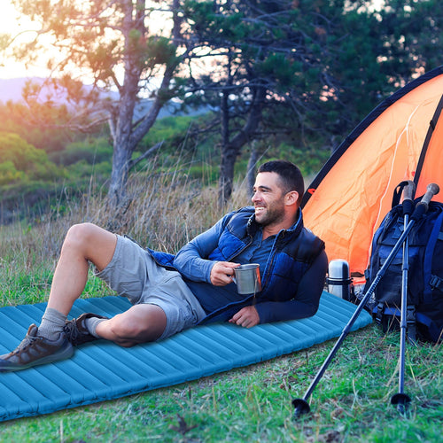 3 Inch Thick Inflatable Waterproof Camping Sleeping Pad GemGear