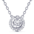 Crystal Halo Pendant Necklace