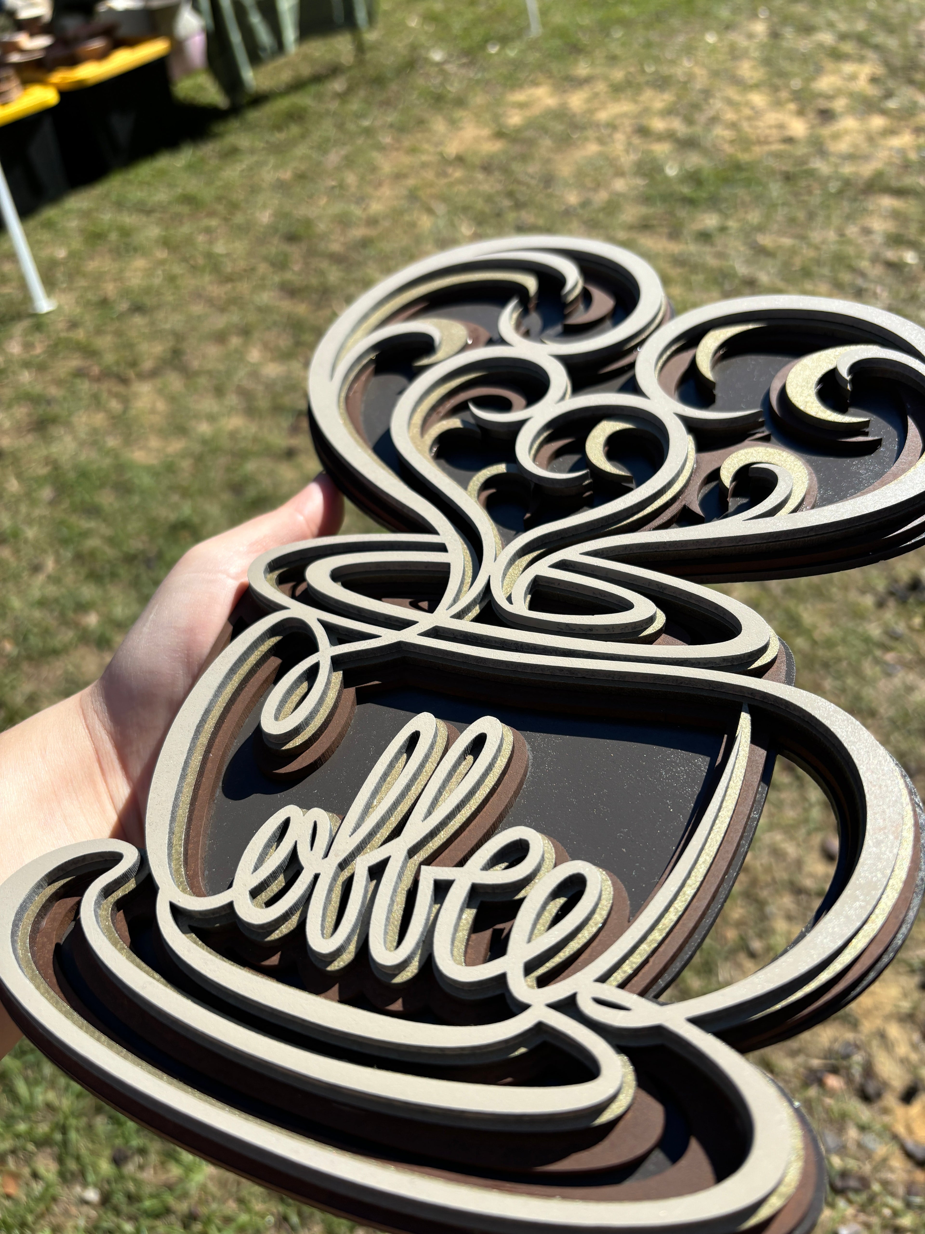 Coffee Mandala AVEL Woodworking