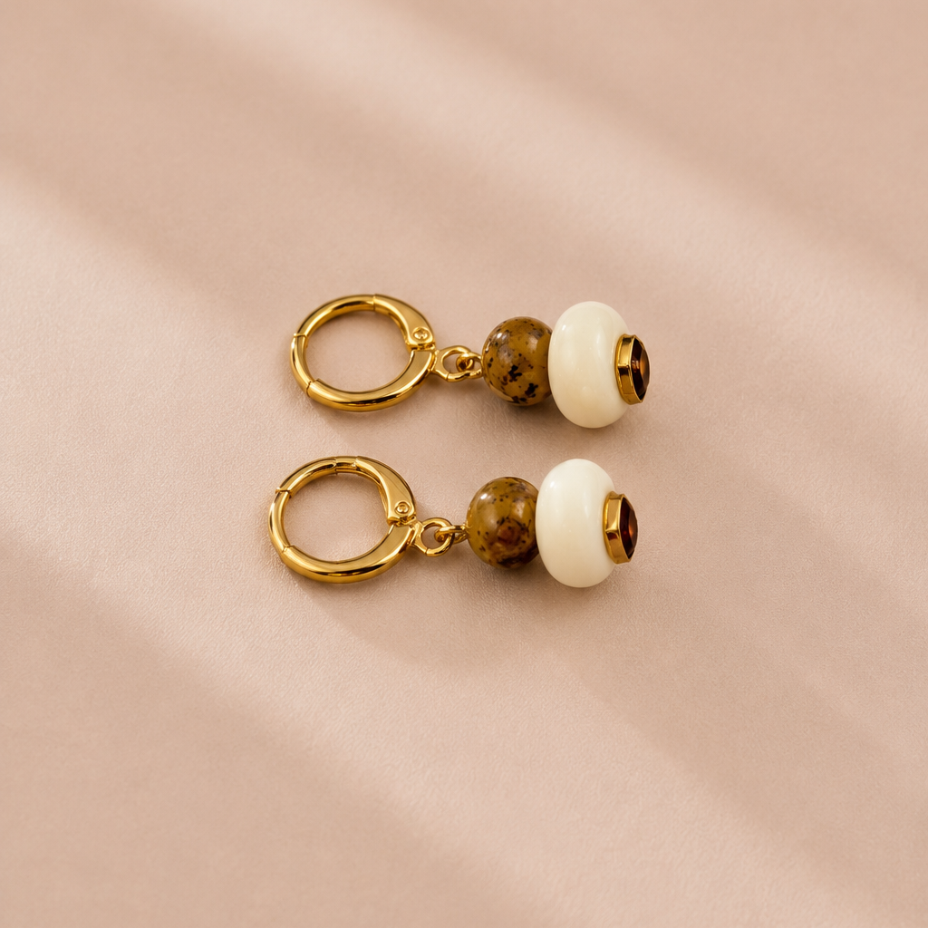 Magnolia Huggie Hoops Ostella Shells