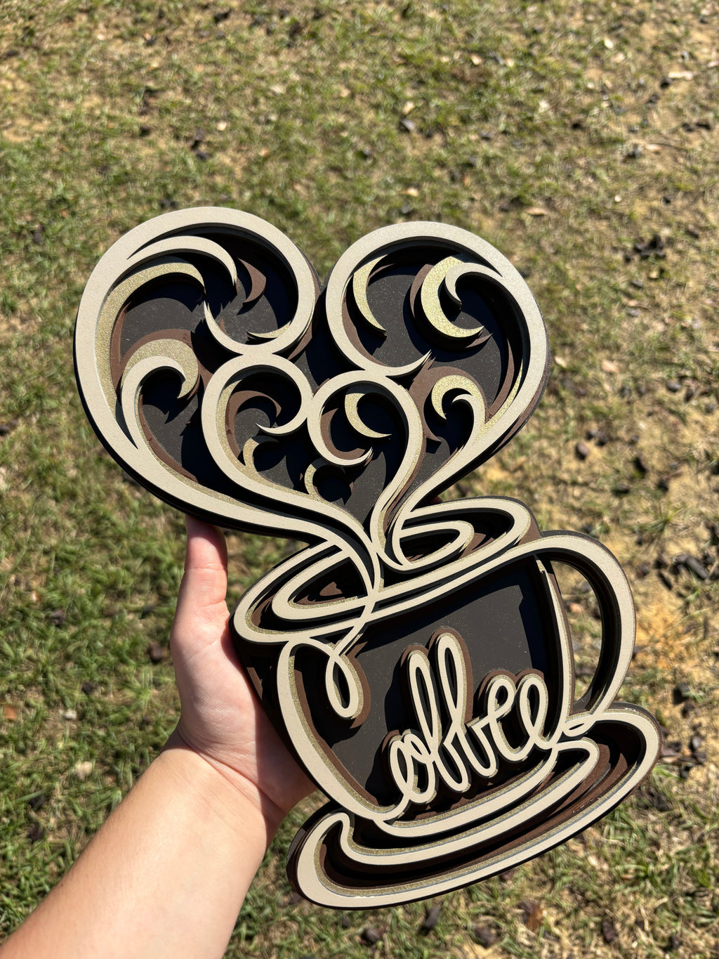 Coffee Mandala AVEL Woodworking