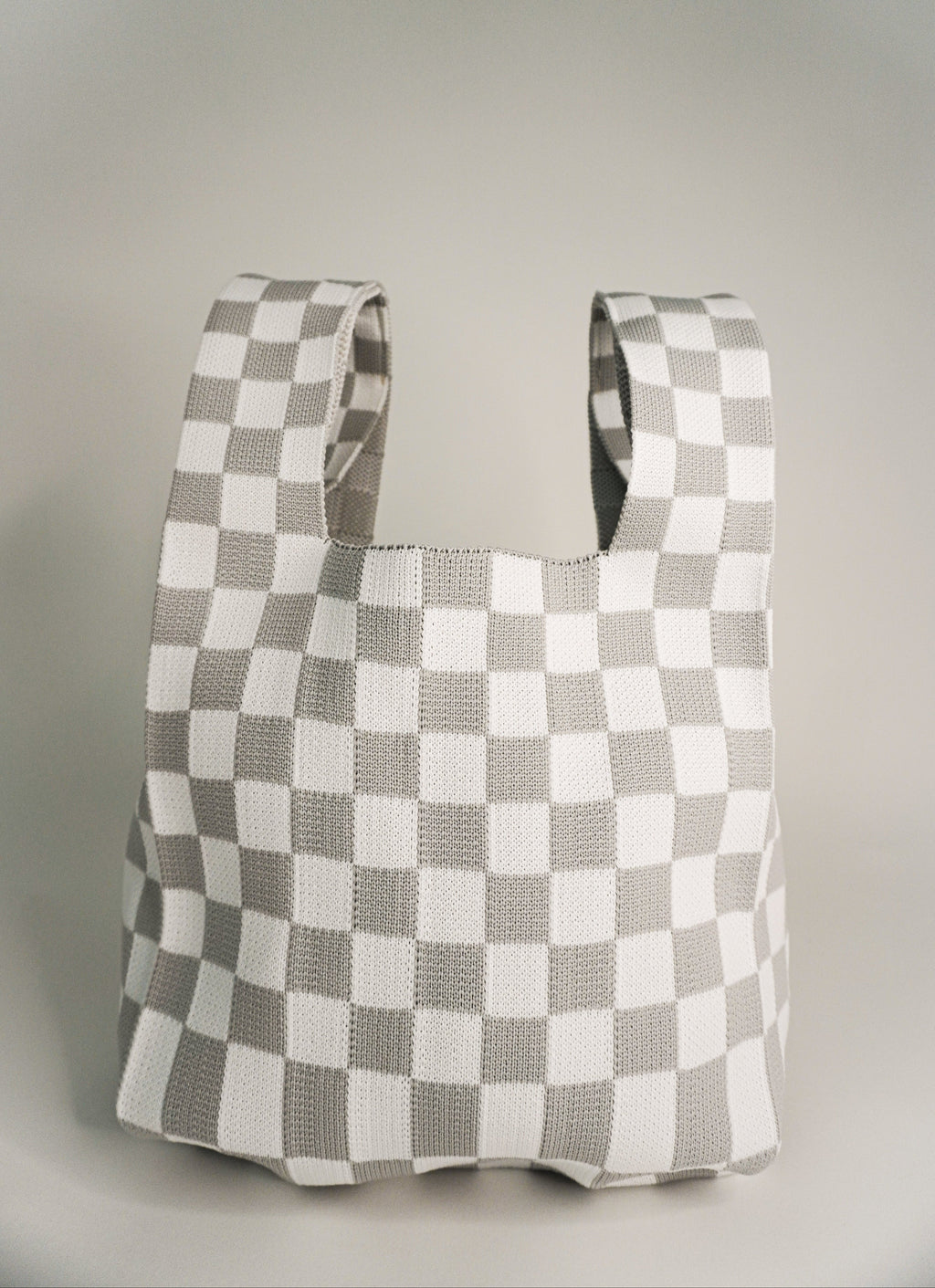 Classic Checkered Grey Handbag A Bag Concept