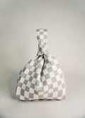 Classic Checkered Grey Handbag A Bag Concept