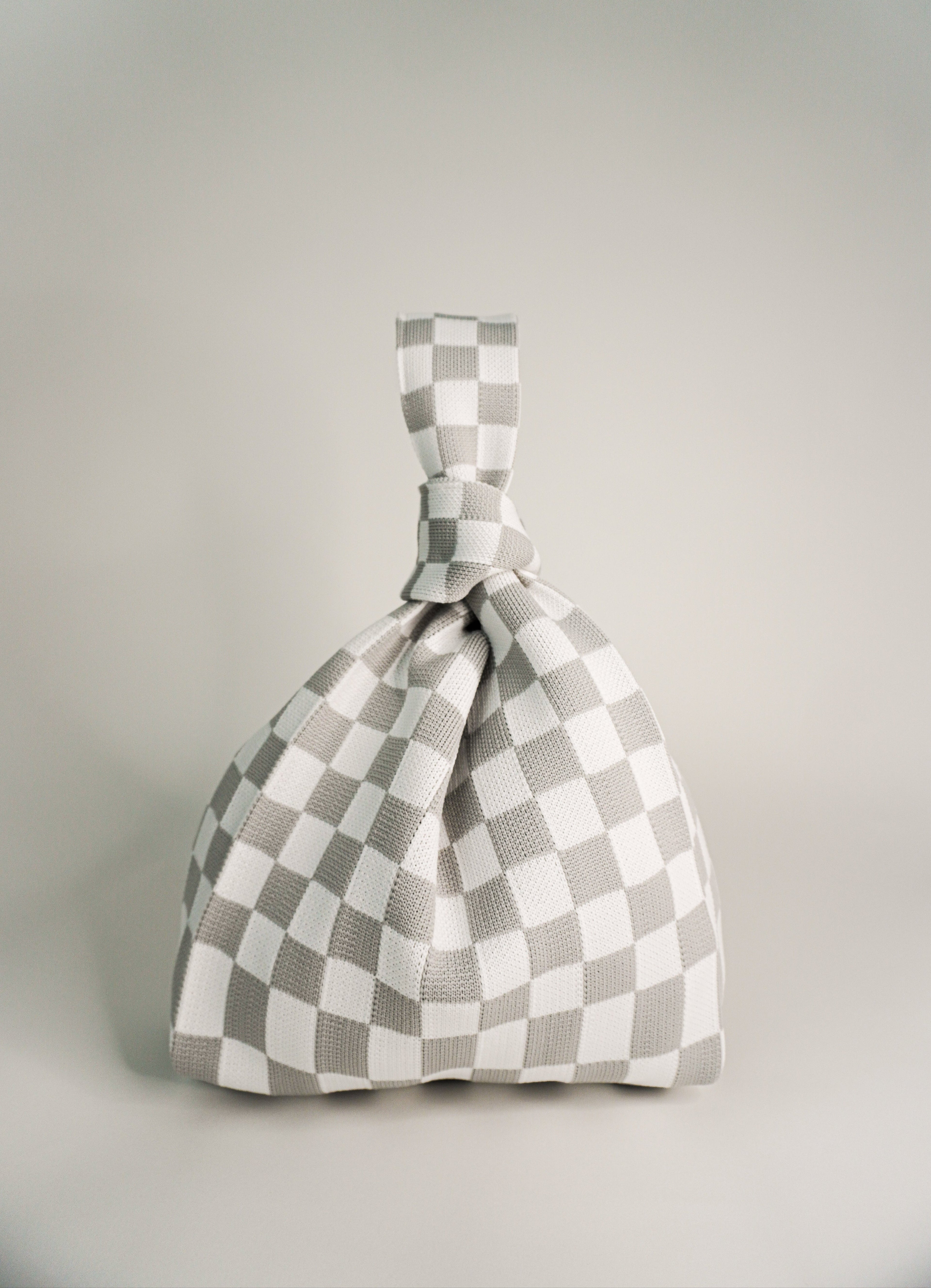 Classic Checkered Grey Handbag A Bag Concept