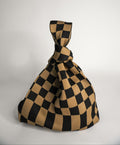 Classic Checkered Brown Handbag A Bag Concept