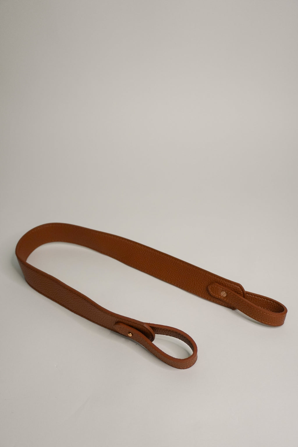 Brown Vegan Leather Strap A Bag Concept