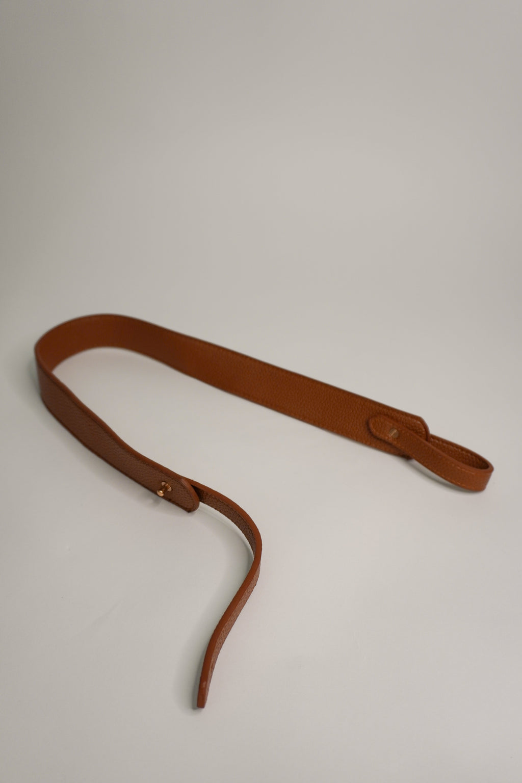 Brown Vegan Leather Strap A Bag Concept