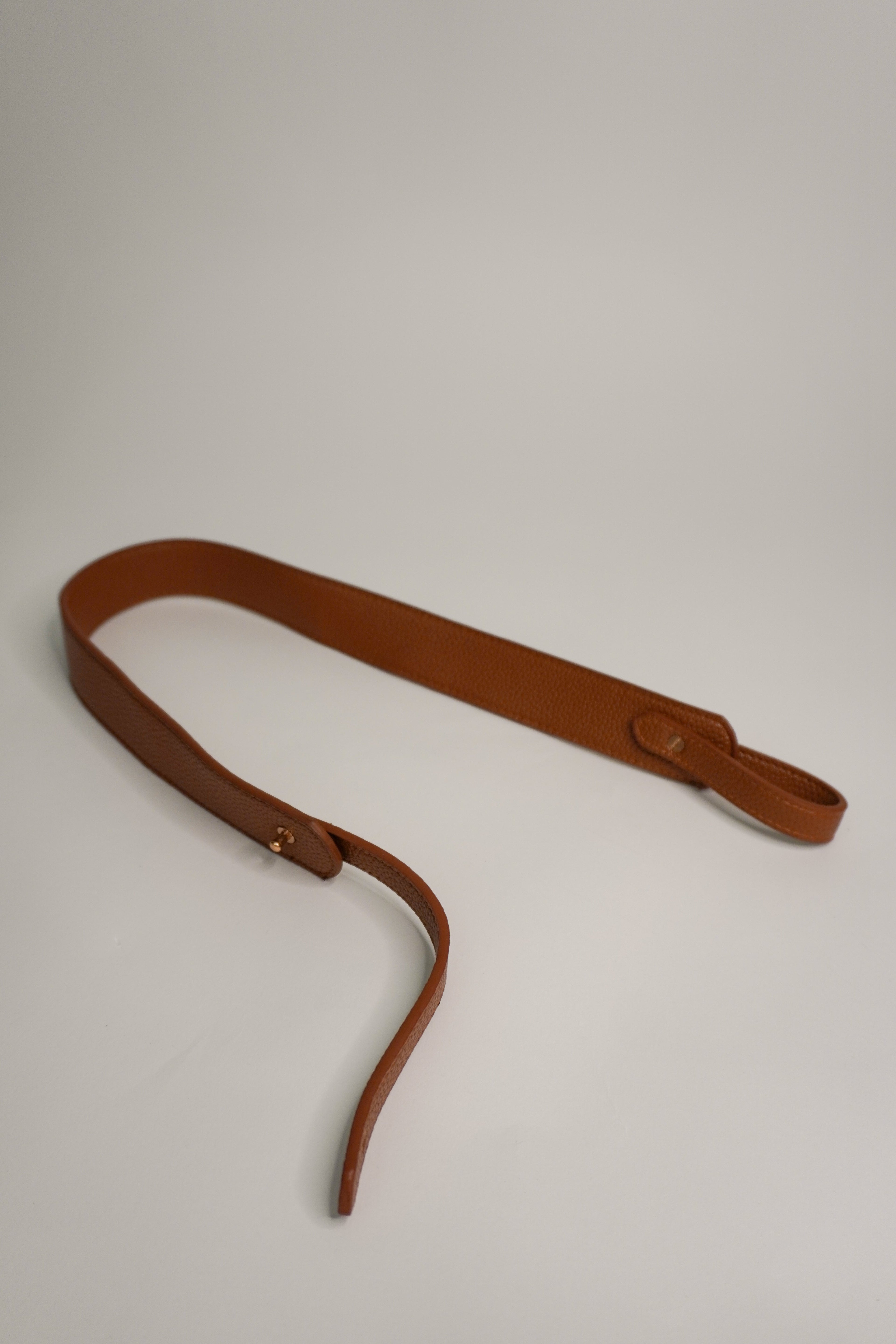 Brown Vegan Leather Strap A Bag Concept