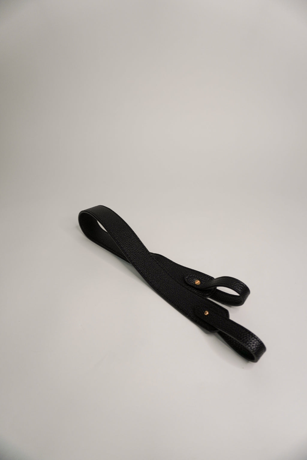 Black Vegan Leather Strap A Bag Concept