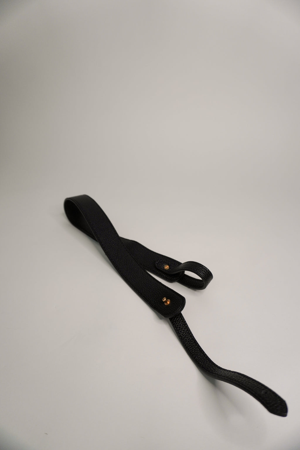 Black Vegan Leather Strap A Bag Concept