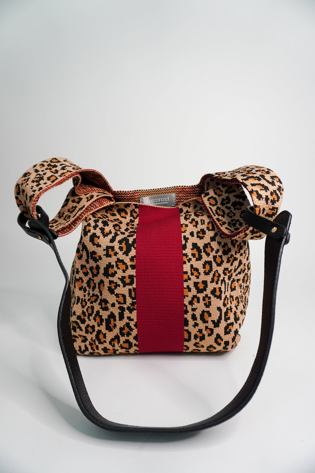 Black Vegan Leather Strap A Bag Concept