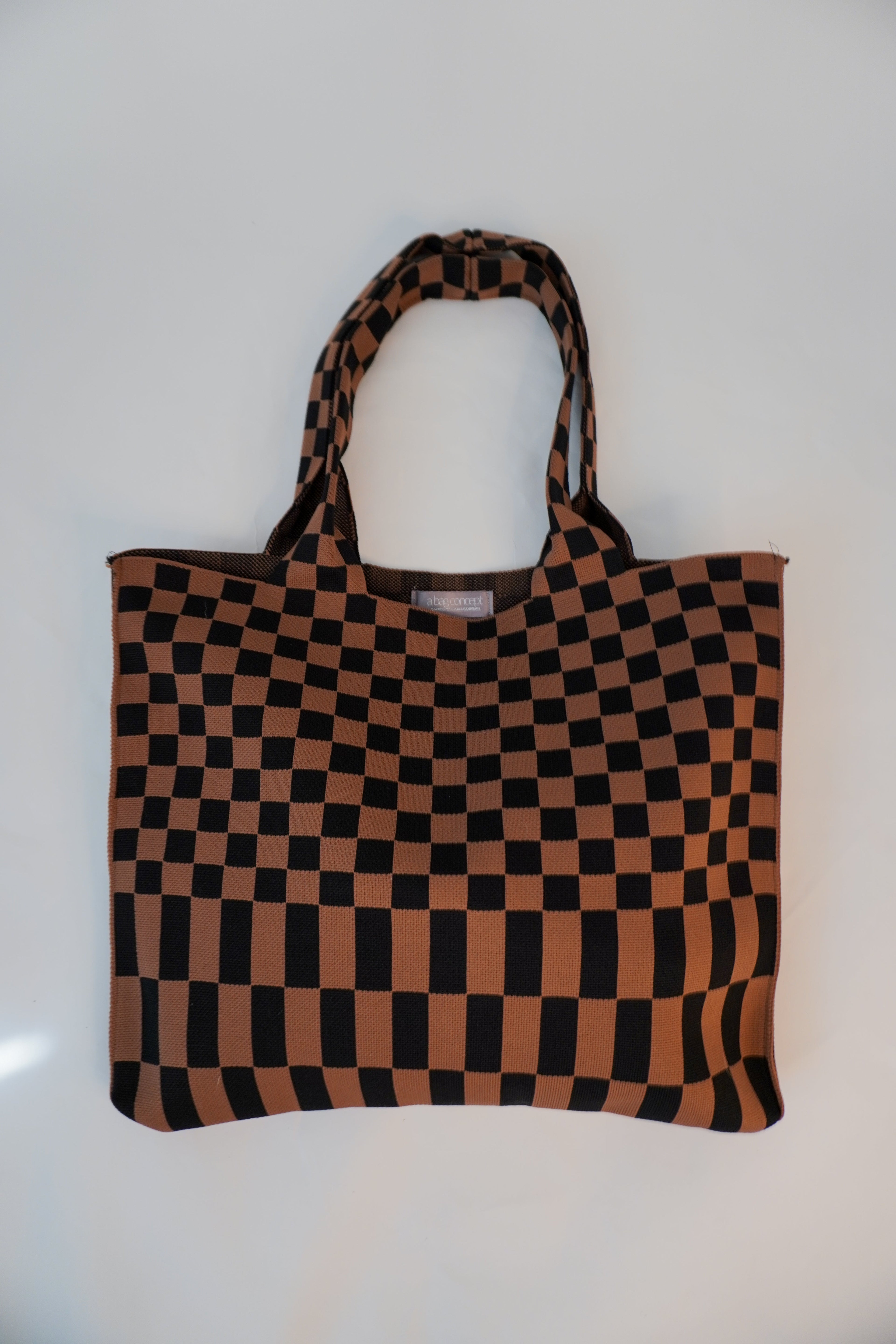 Classic Checkered Skinny Tote A Bag Concept