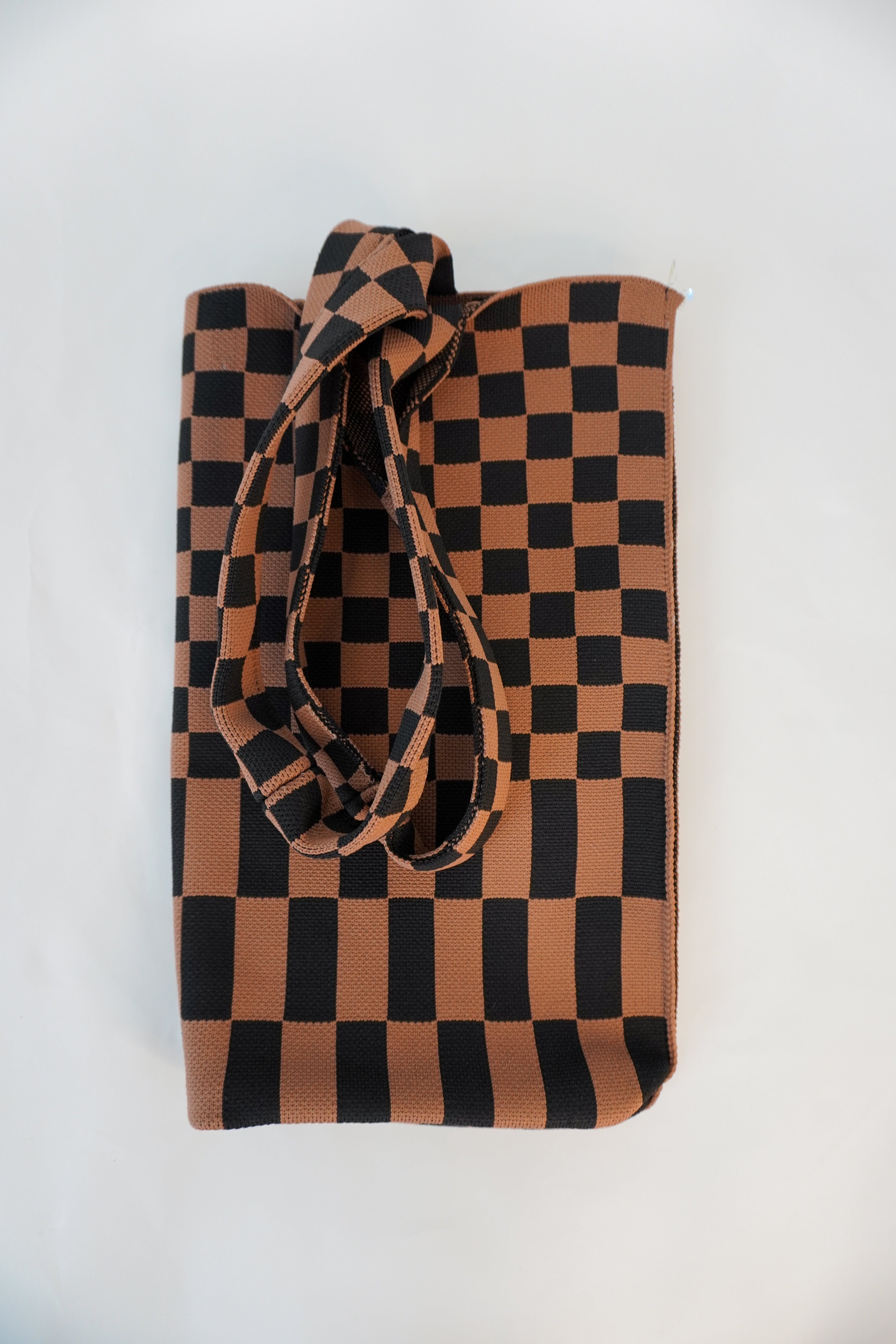 Classic Checkered Skinny Tote A Bag Concept