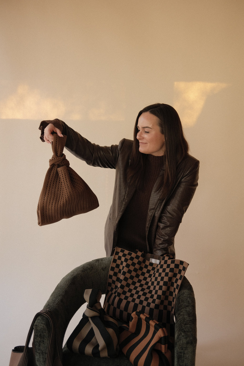Brown Crochet Handbag A Bag Concept