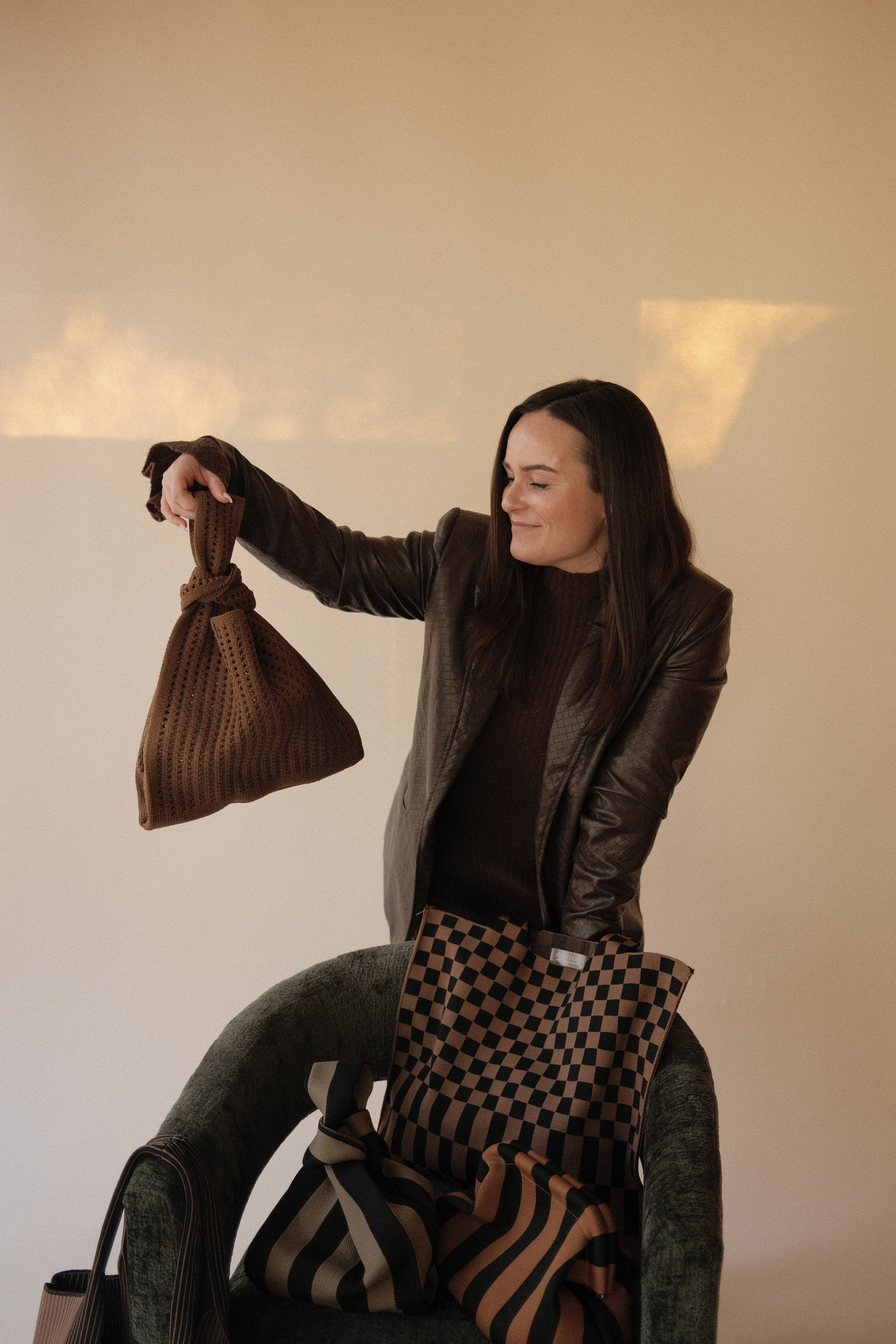 Brown Crochet Handbag A Bag Concept
