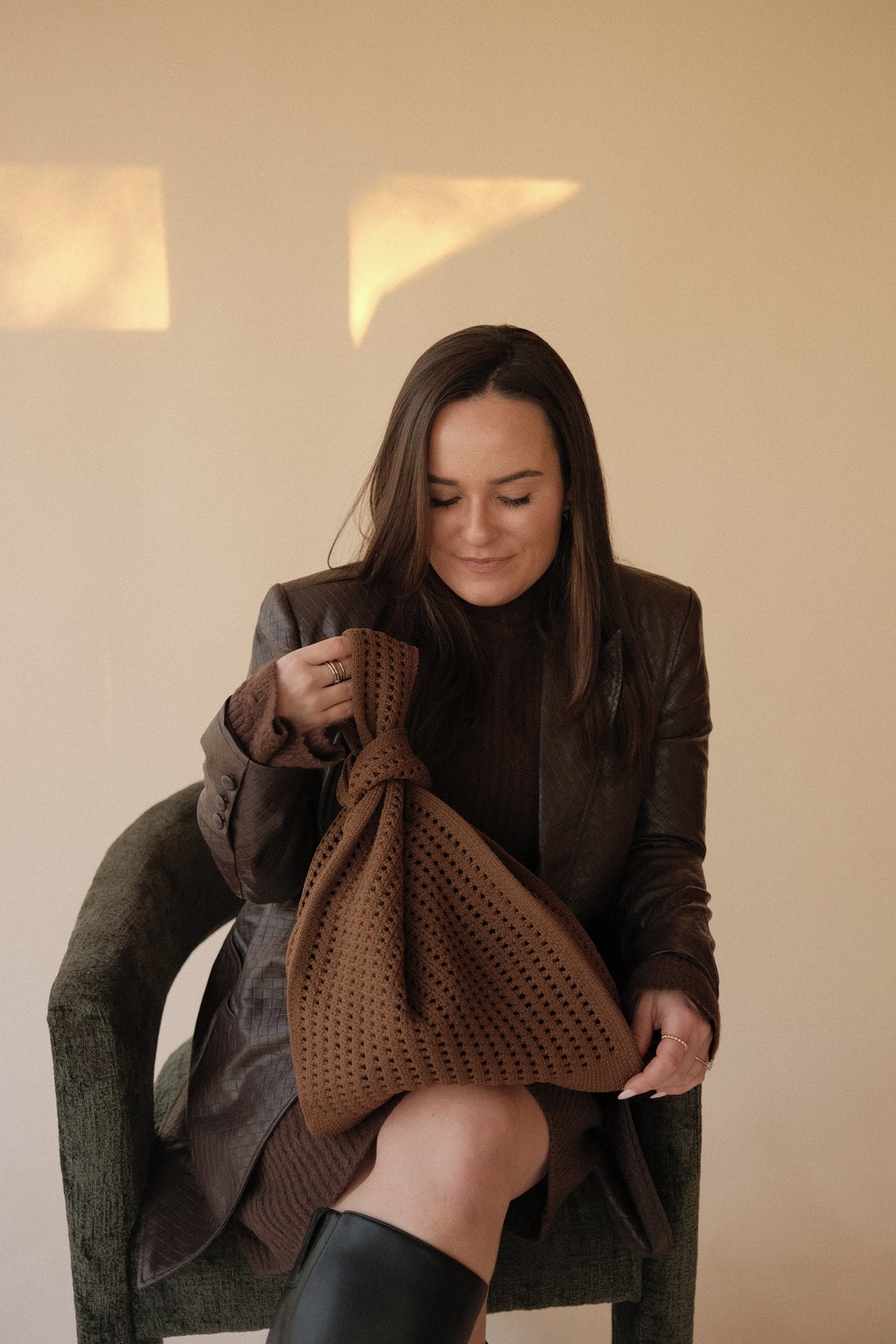 Brown Crochet Handbag A Bag Concept