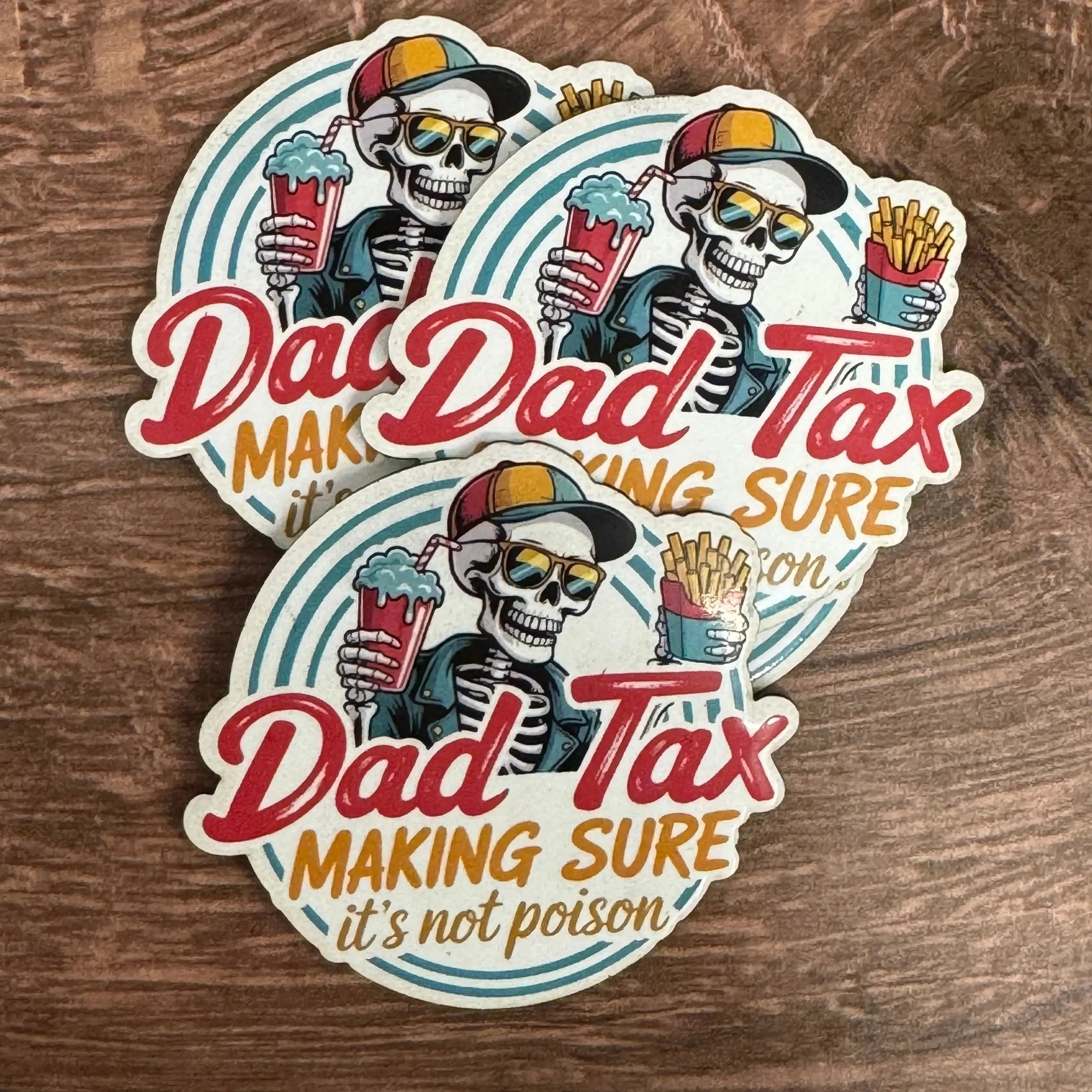 Dad Tax – Making Sure It’s Not Poison | UV Printed Leather Hat Patch