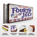 4th of July Personalized Welcome Sign Tailored Canvases