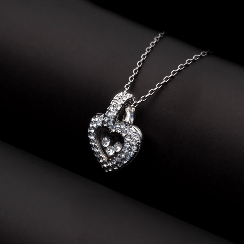 TRYNDI™ To My Amazing Soulmate Floating Heart Necklace With Authentic Swarovski Crystals