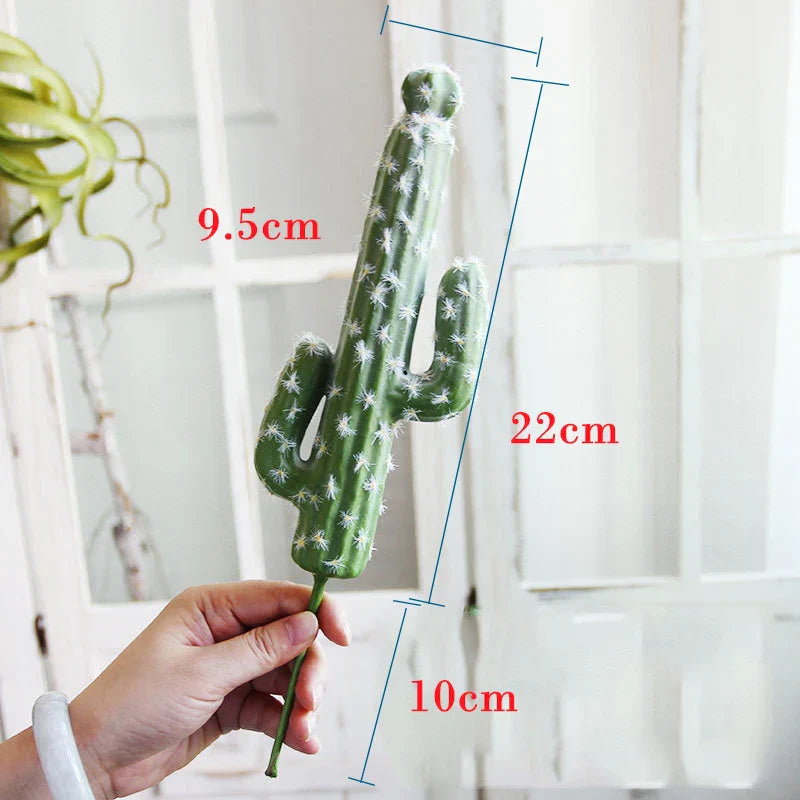 Dlight Decor 43cm Desert Cactus Plant with Foam Thorn Ball for Home and Garden Decor Dlight Decor