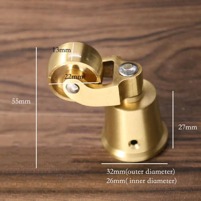 1.5-Inch Brass Furniture Casters – Gold Retro Round Cup Wheels for Cabinets, Tables, and Shelves Dlight Decor