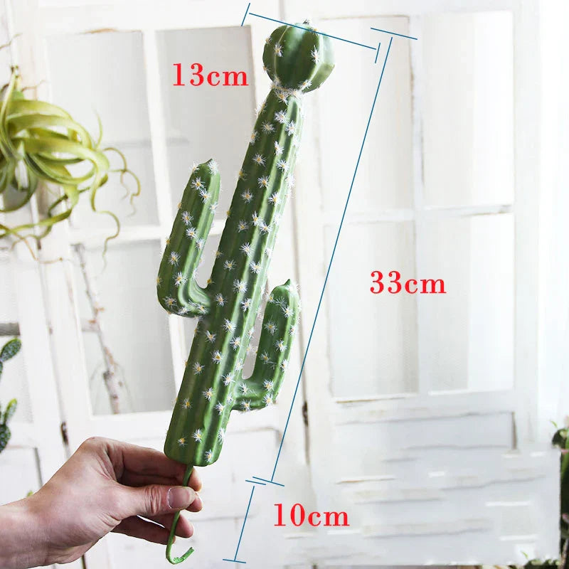 Dlight Decor 43cm Desert Cactus Plant with Foam Thorn Ball for Home and Garden Decor Dlight Decor