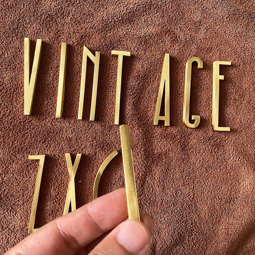 5mm Brass Letters – DIY Wall Decorative Name Signs for Business, Shops, and Doors Dlight Decor