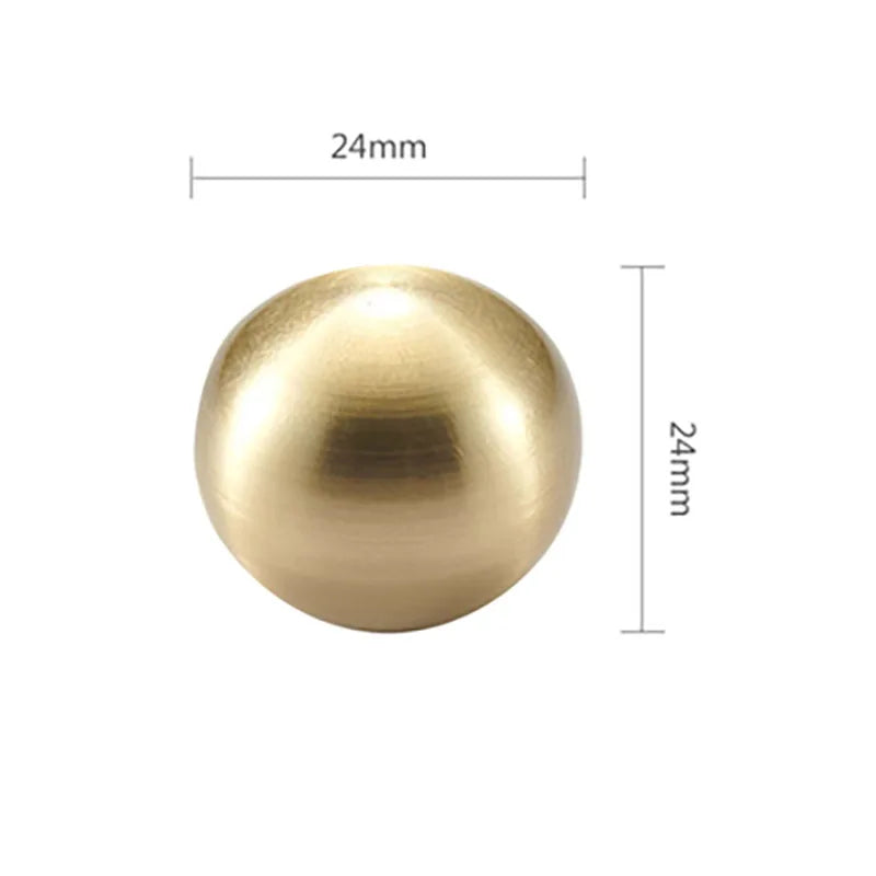 Brass Ball Cabinet Knobs – Modern Wardrobe Handles and Dresser Pulls Dlight Decor