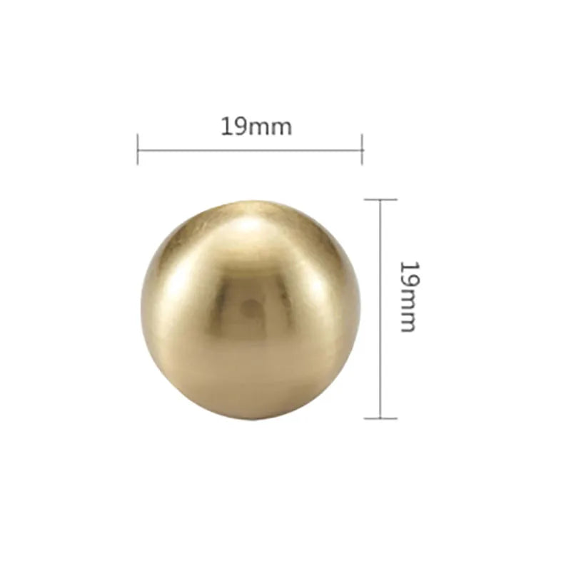 Brass Ball Cabinet Knobs – Modern Wardrobe Handles and Dresser Pulls Dlight Decor