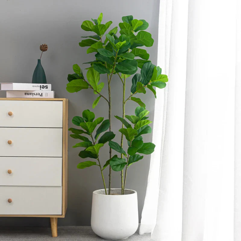 Dlight Decor 122cm Large Ficus Tree Branch with Tropical Rubber Leaves Dlight Decor