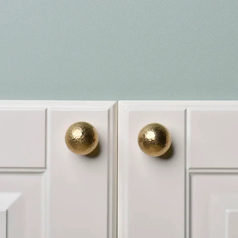 Brass Ball Cabinet Knobs – Modern Wardrobe Handles and Dresser Pulls Dlight Decor
