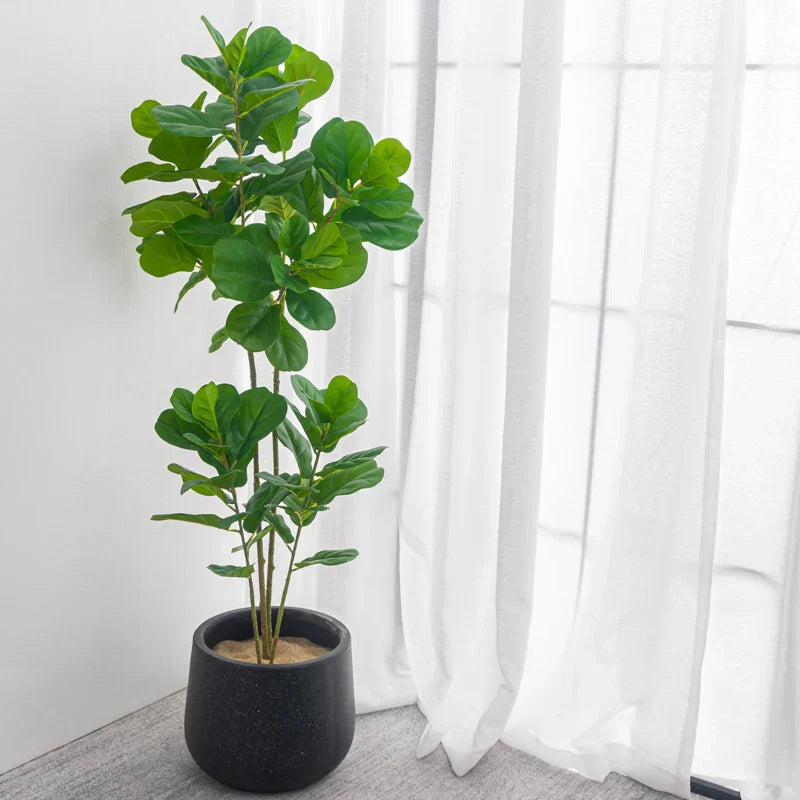 Dlight Decor 122cm Large Ficus Tree Branch with Tropical Rubber Leaves Dlight Decor
