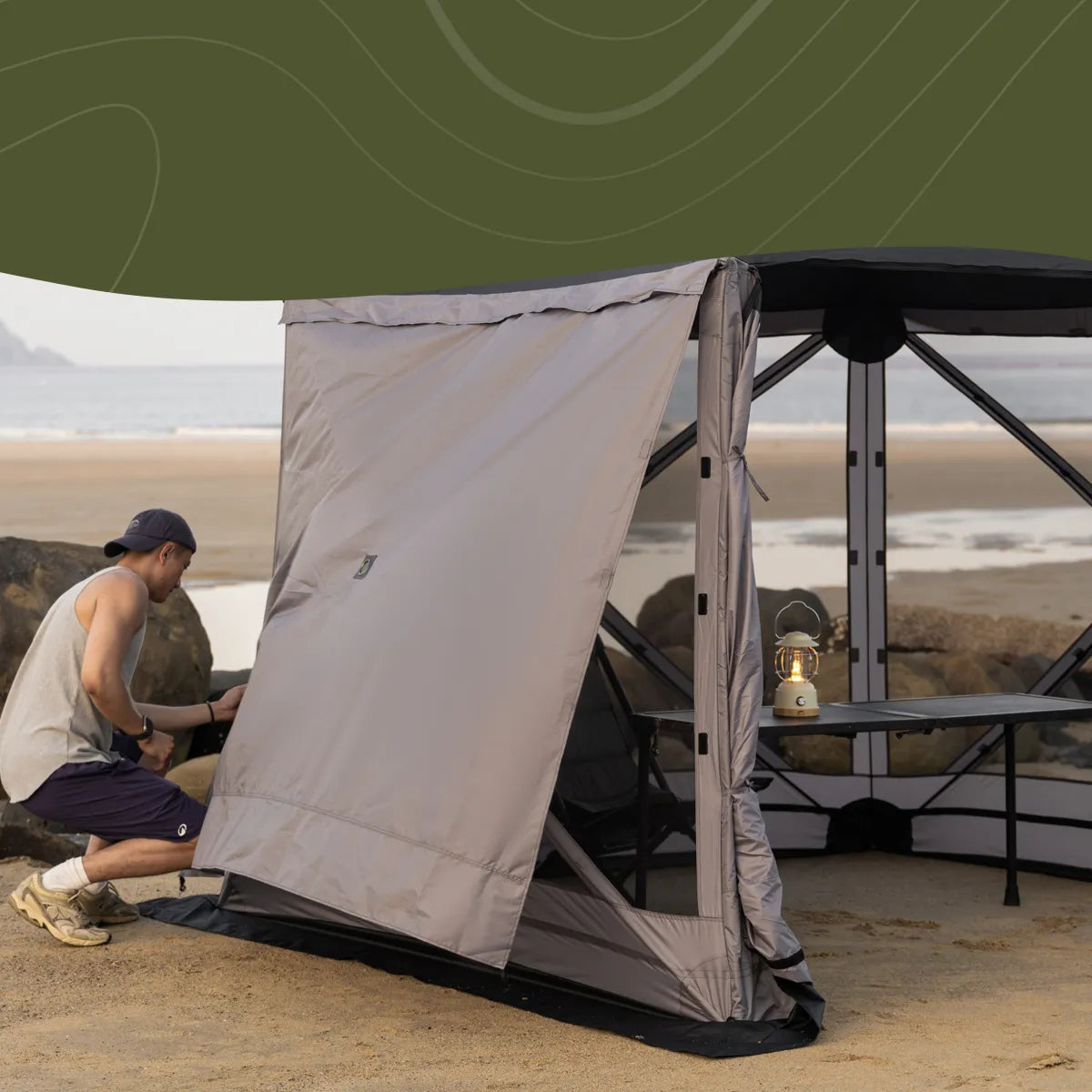 Hub Screen house 400 XL Wind Panel Wild Land