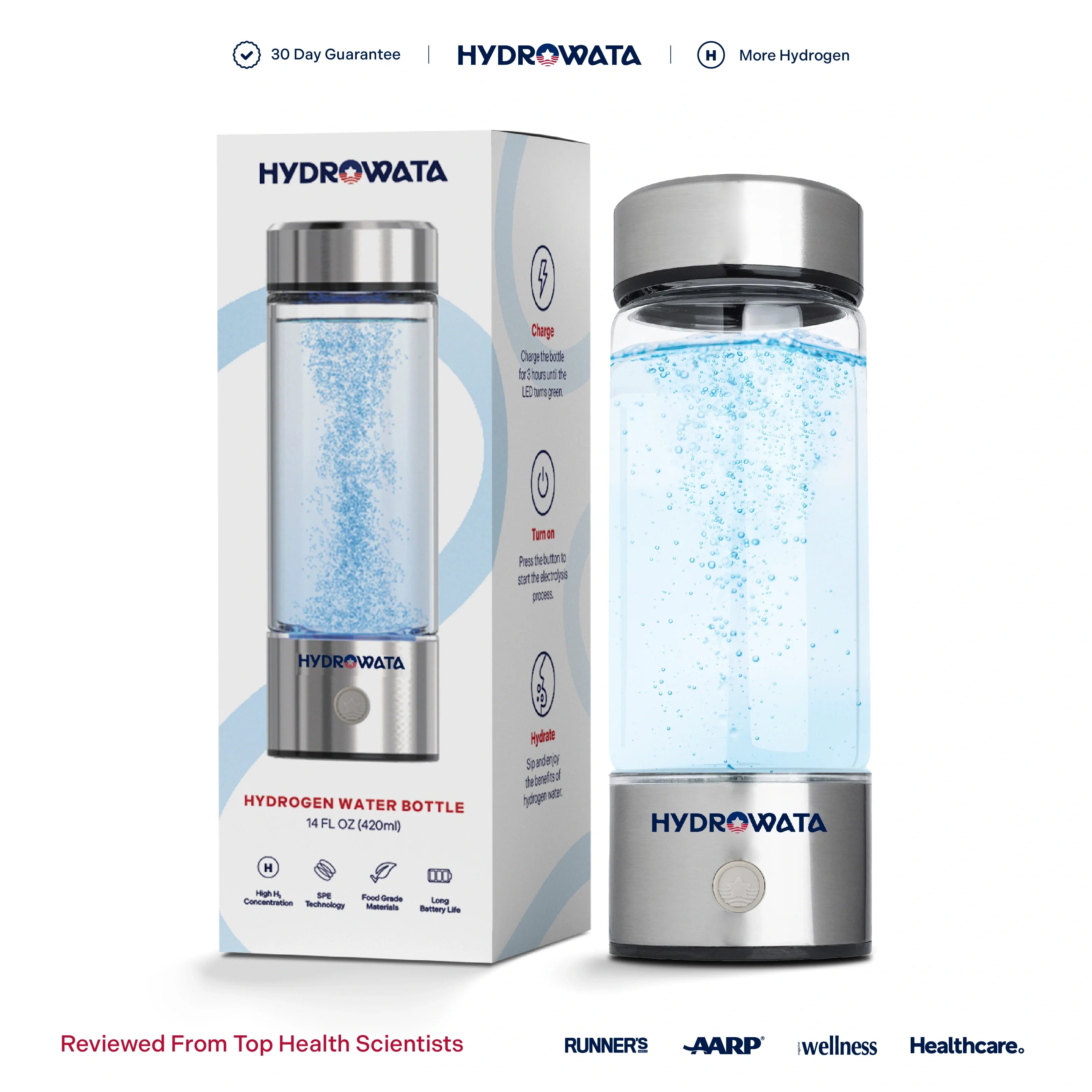 HydroWata™ Hydrogen Water Bottle HydroWata