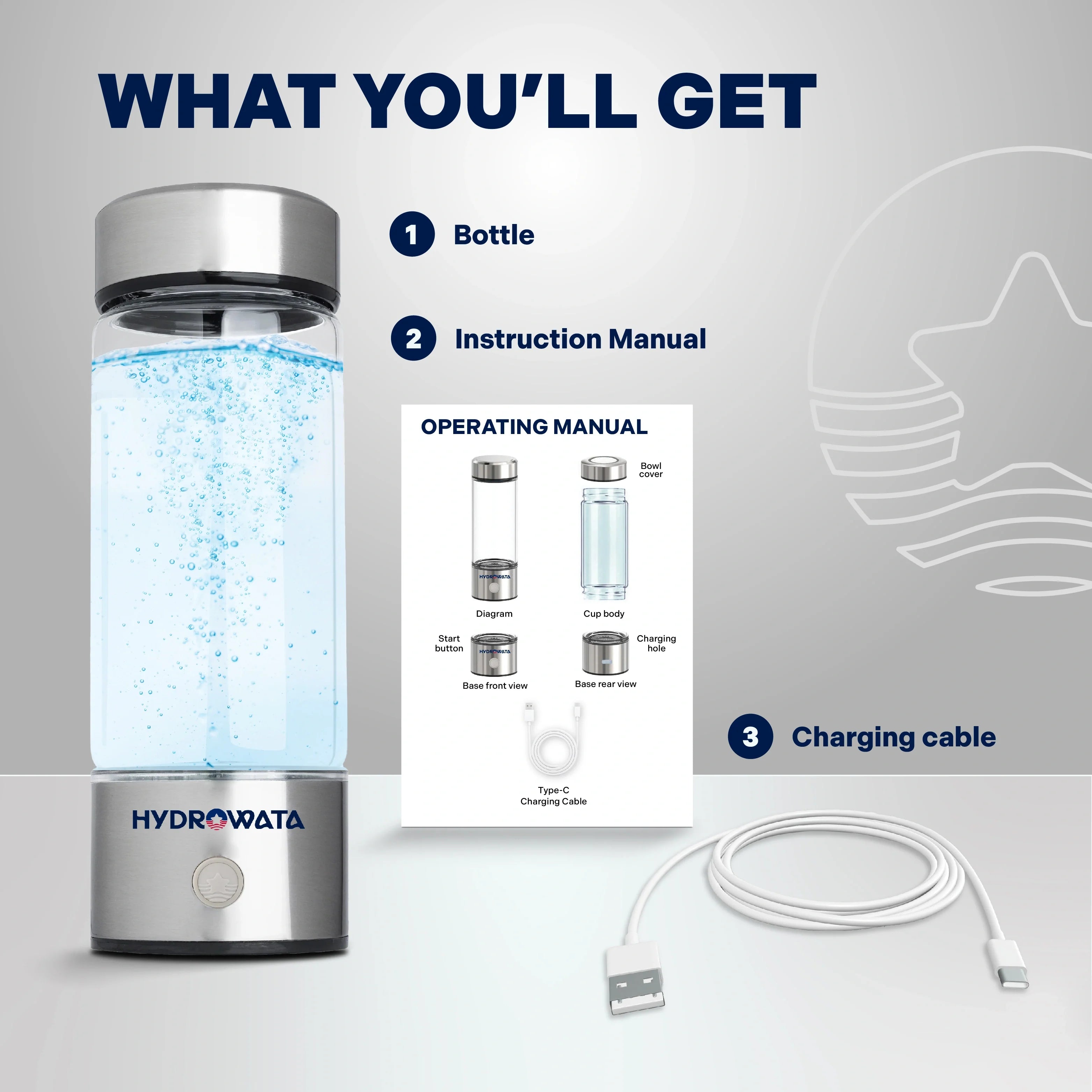 HydroWata™ Hydrogen Water Bottle HydroWata