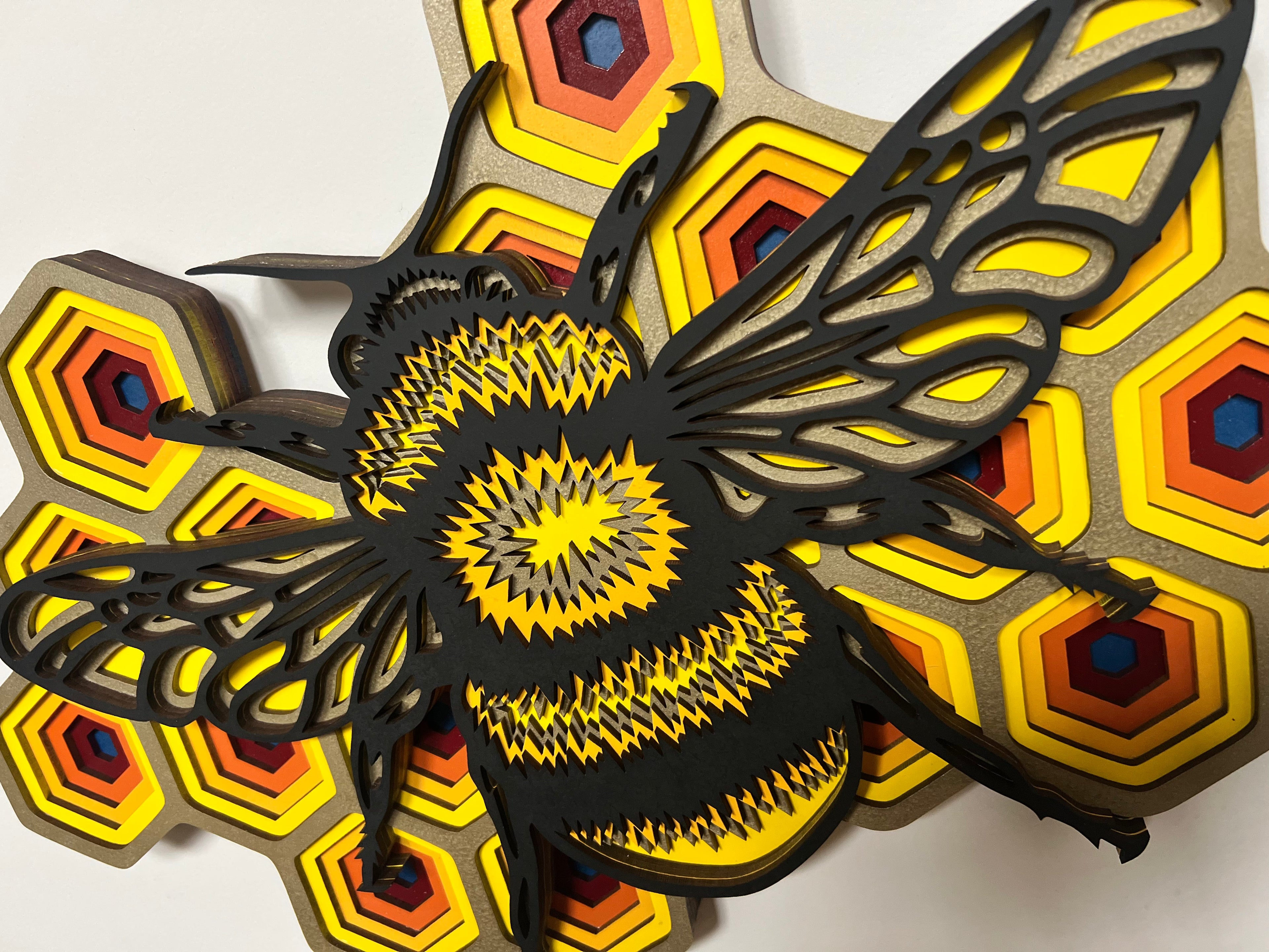 Bee Mandala AVEL Woodworking