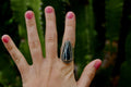 Size 9 1/2- White Buffalo Hammered Ring