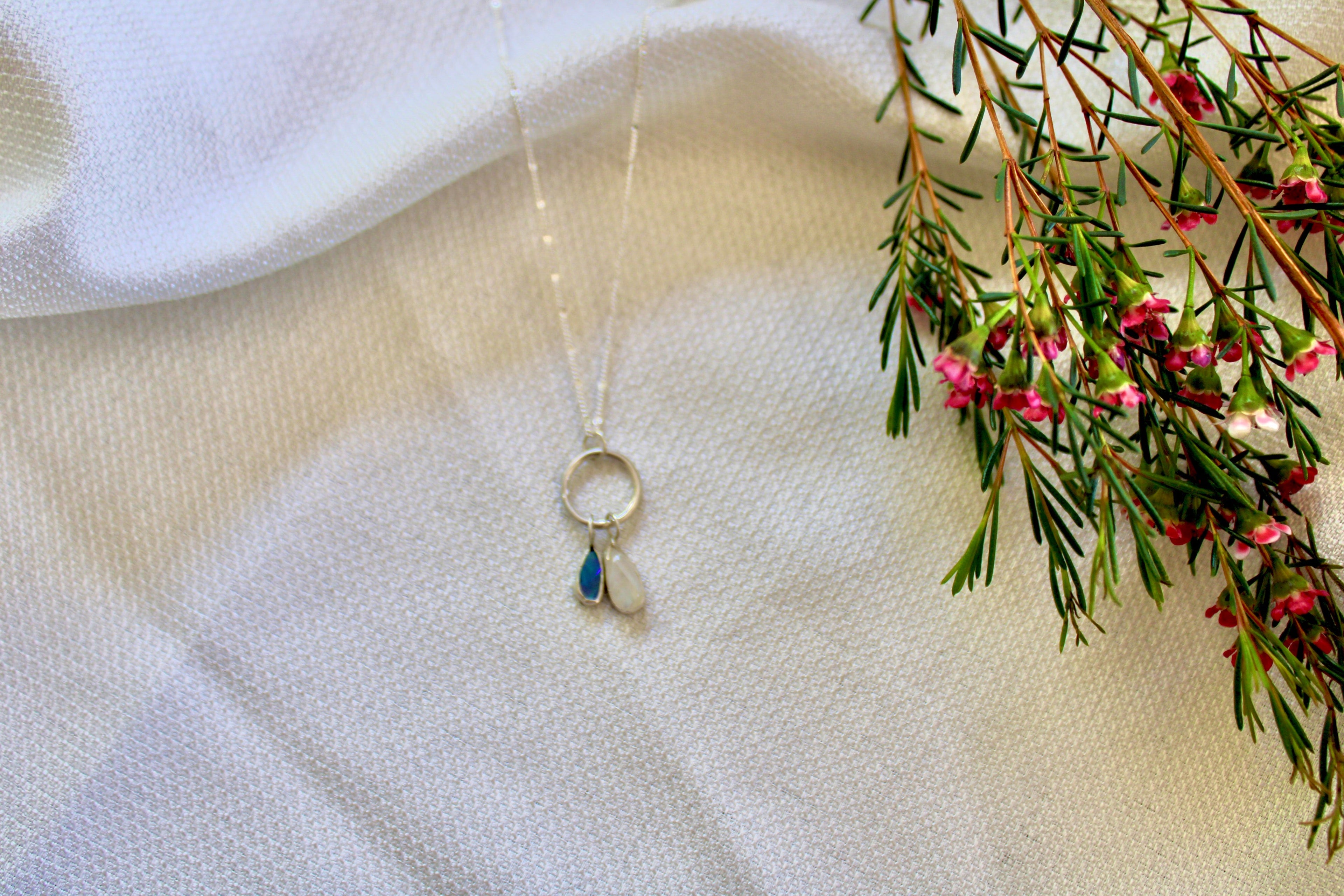 Opal and Moonstone Necklace