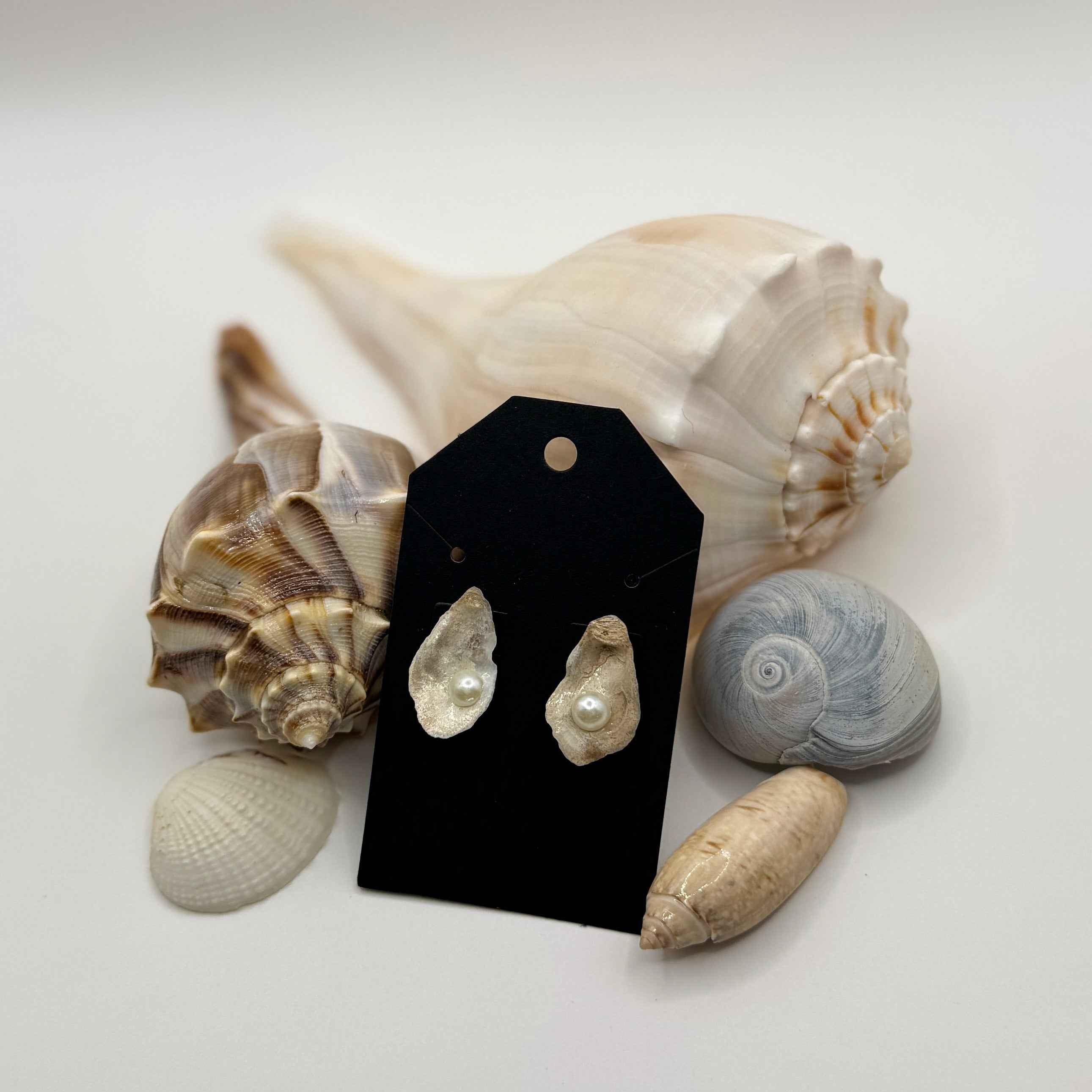 Oyster Shell Earrings Ostella Shells