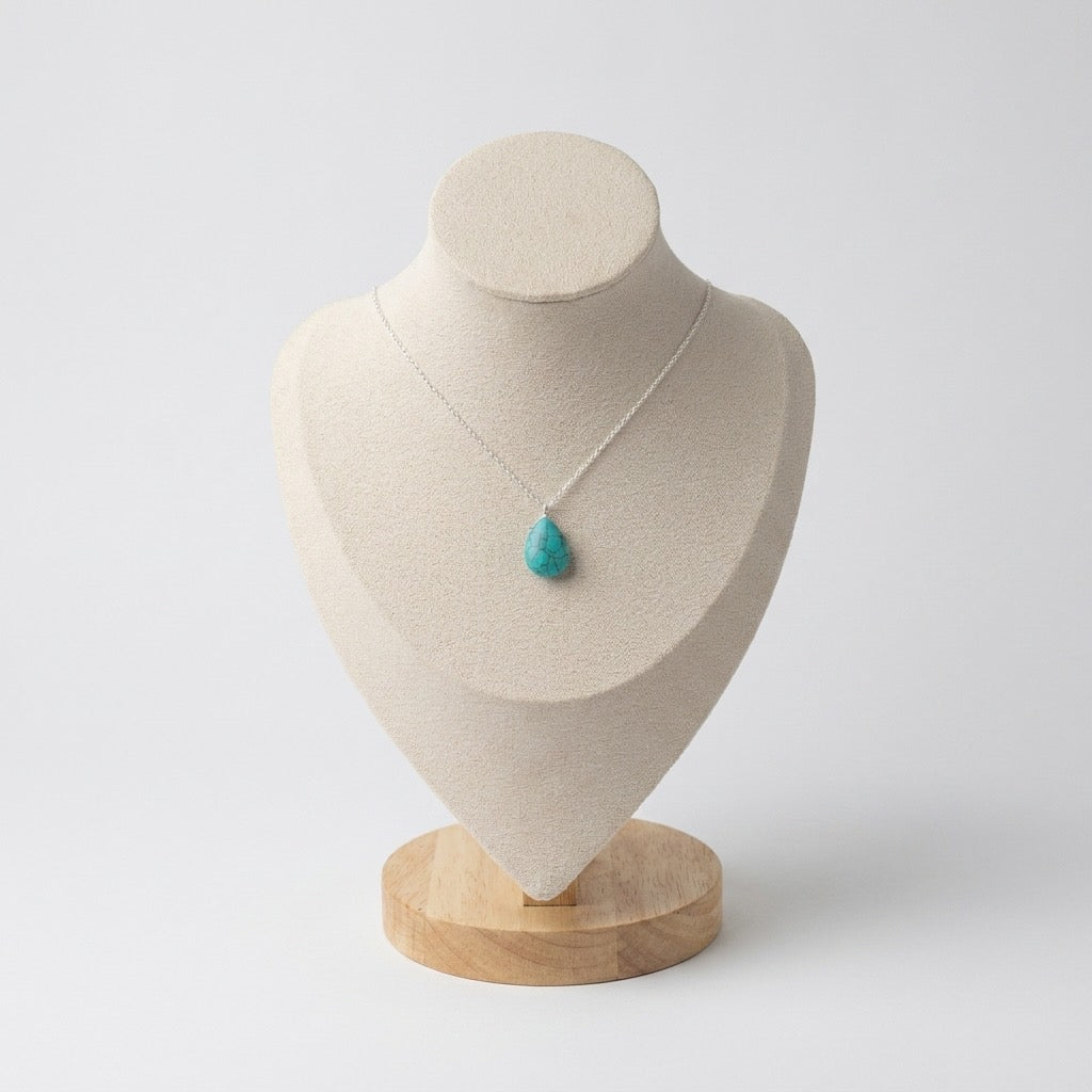 Turquoise Necklace & Earrings Set Ostella Shells
