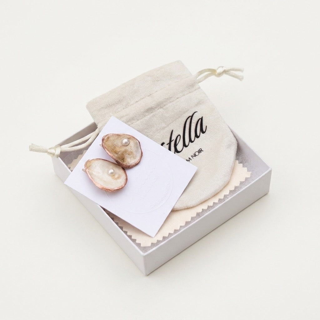 Oyster Shell Earrings Ostella Shells