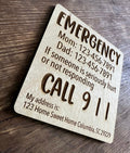 Personalized Emergency Magnet AVEL Woodworking
