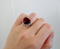 Jasper Heart Ring- size 7