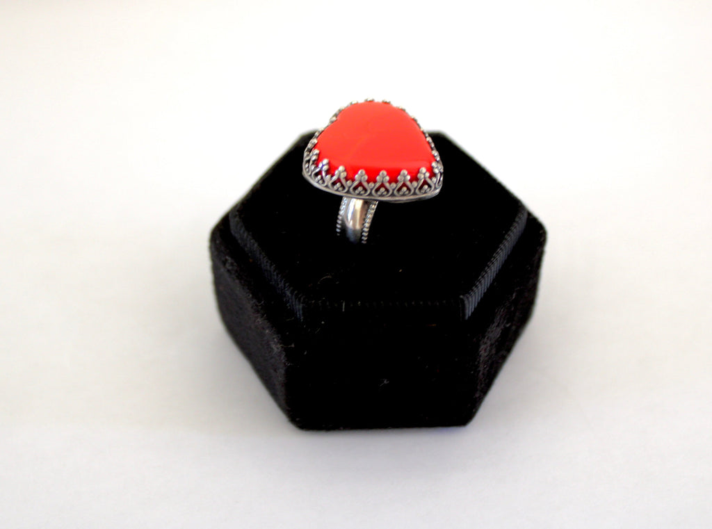 Rosarita Heart Ring- Size 7