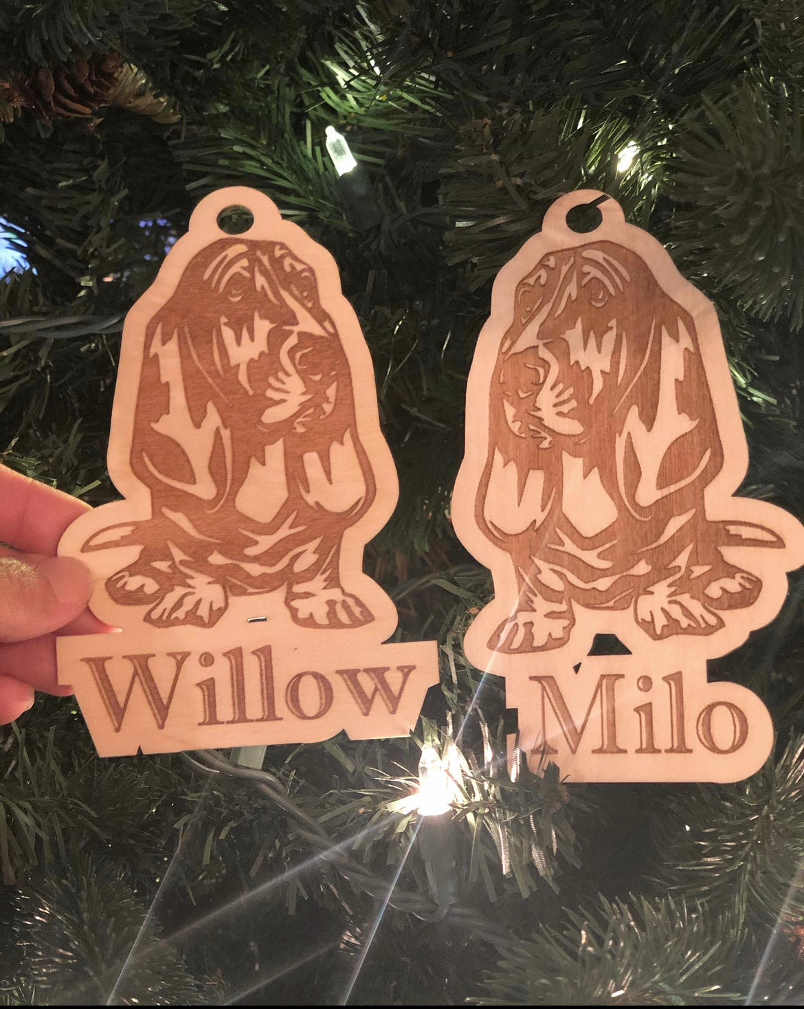 Personalized Dog Ornament AVEL Woodworking