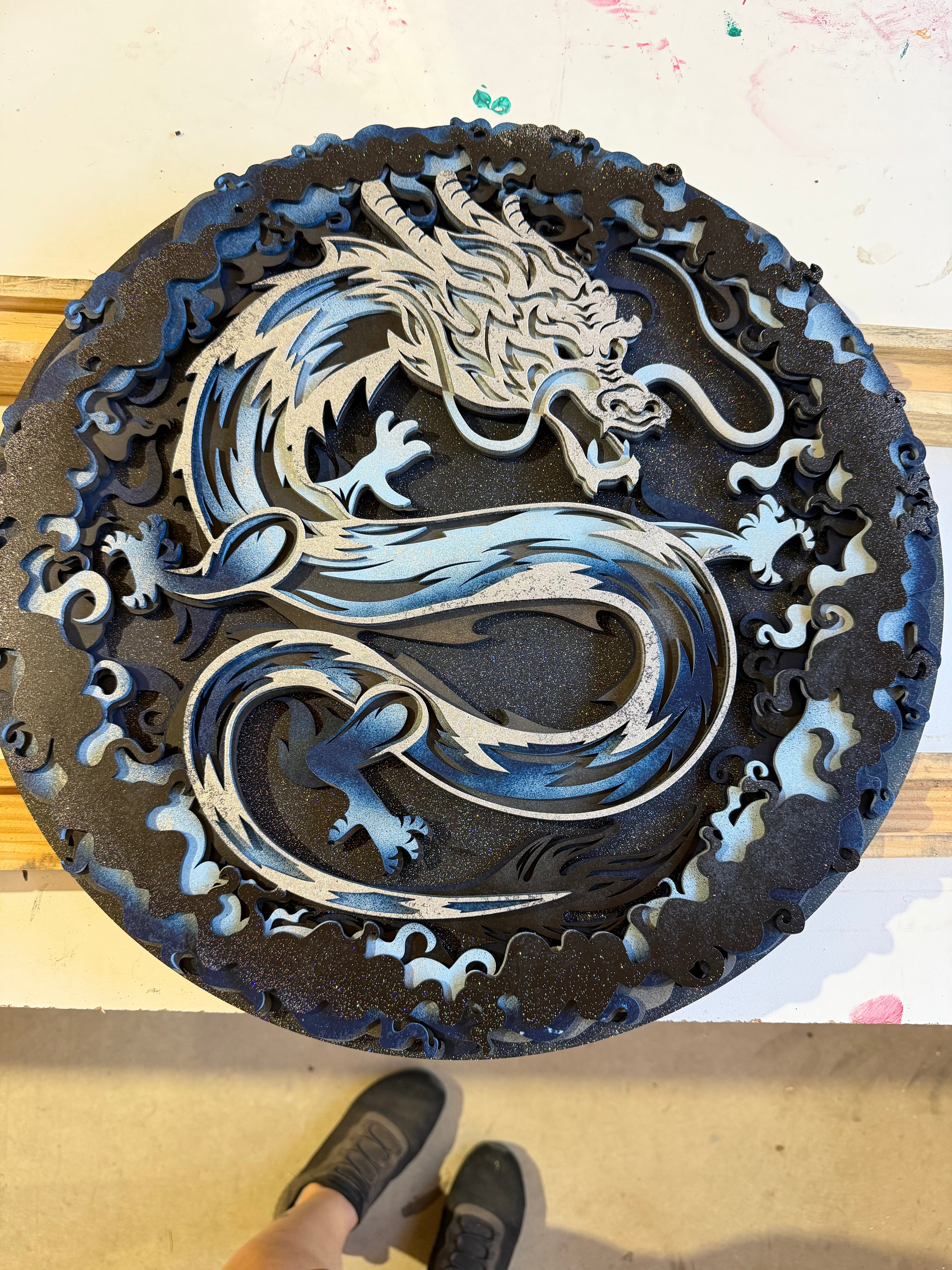 Starry Sky Dragon Mandala AVEL Woodworking