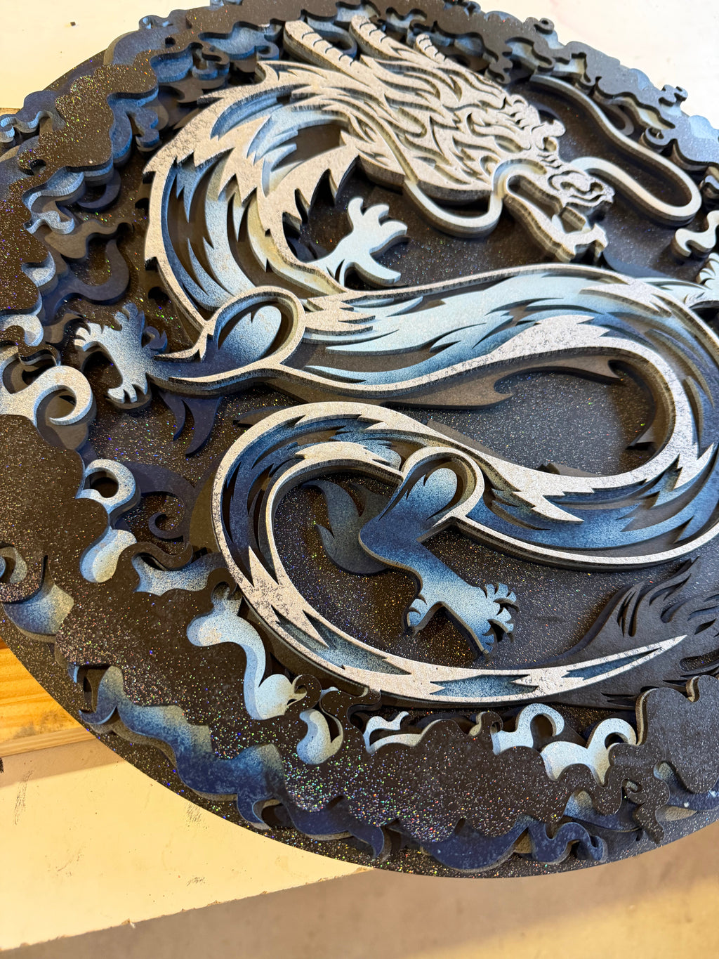 Starry Sky Dragon Mandala AVEL Woodworking