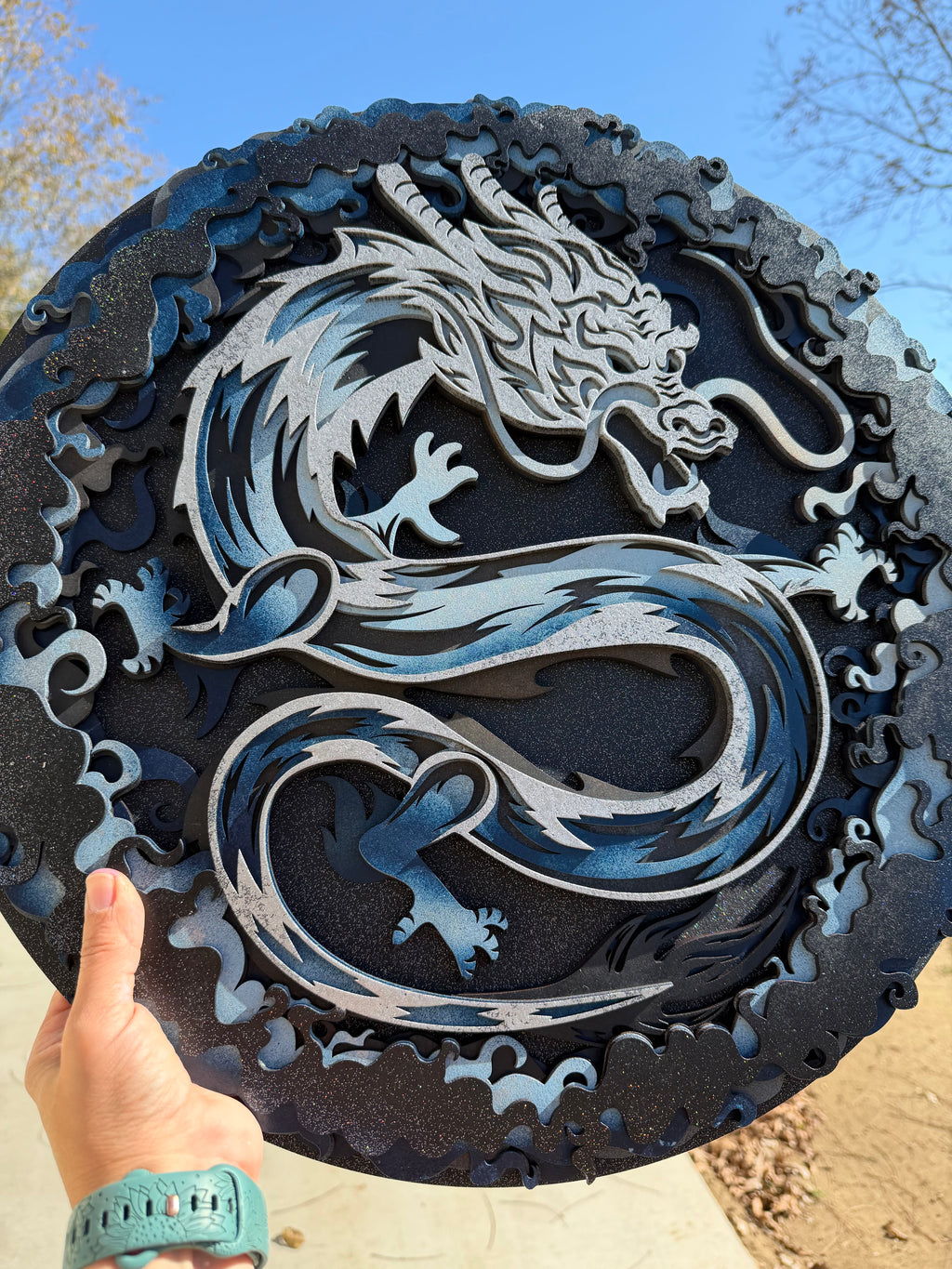 Starry Sky Dragon Mandala AVEL Woodworking