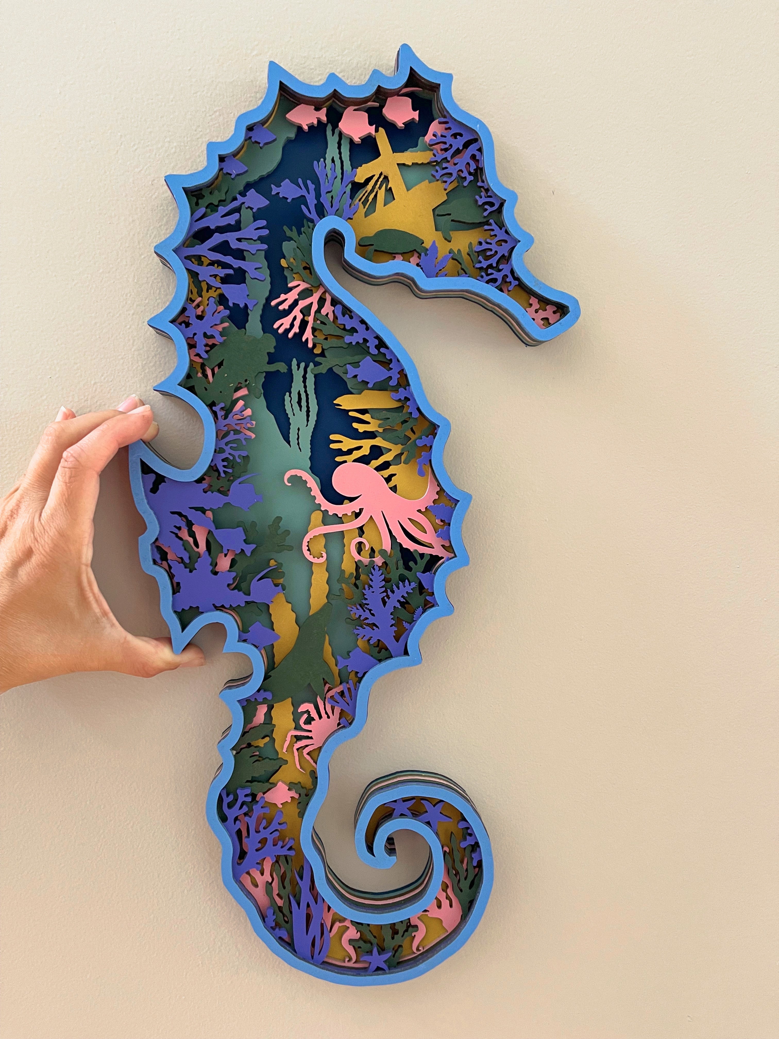 Seahorse Mandala AVEL Woodworking