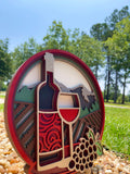 Wine Mandala AVEL Woodworking